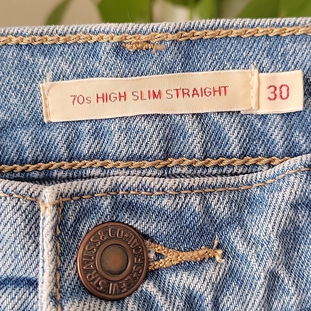 Levi's 70s High Slim Straight Jens Size 30 - Picture 5 of 15